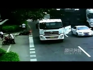 run over a dude on a bike