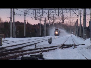nevsky express 166th fast moscow - st. petersburg section: mstinsky bridge - malaya vishera beware of the train